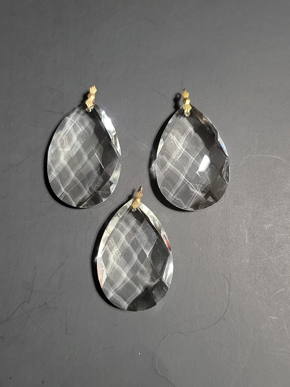 Vintage Crystal Teardrop Or Pear Crystal